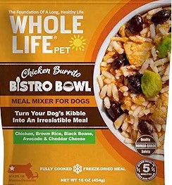 Whole Life Pet Bistro Bowl For Dogs – Healthy Whole, Food Ingredients, – Picky Eaters